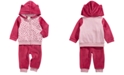 First Impressions Baby Girls 2-Pc. Leopard-Print Minky Hoodie & Pants Set, Created for Macy's